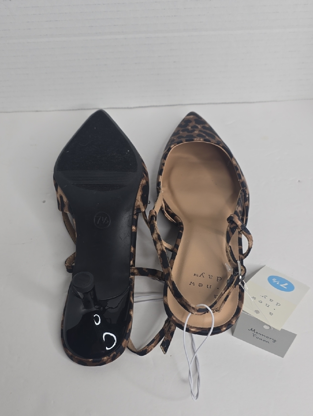 Women's Annette Satin Slingback Heels A New Day Size 7.5 - Picture 8 of 10